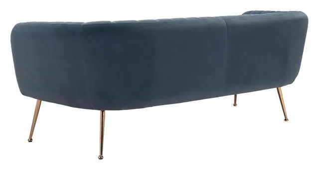 Alt view image 3 of 7 - Deco Sofa with Gold Accents
