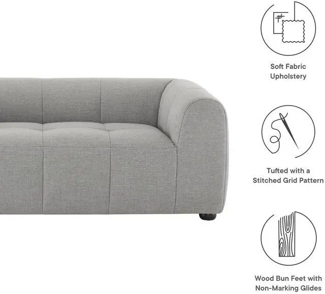Alt view image 2 of 7 - Liana Upholstered Fabric Loveseat by Modway EEI-6867