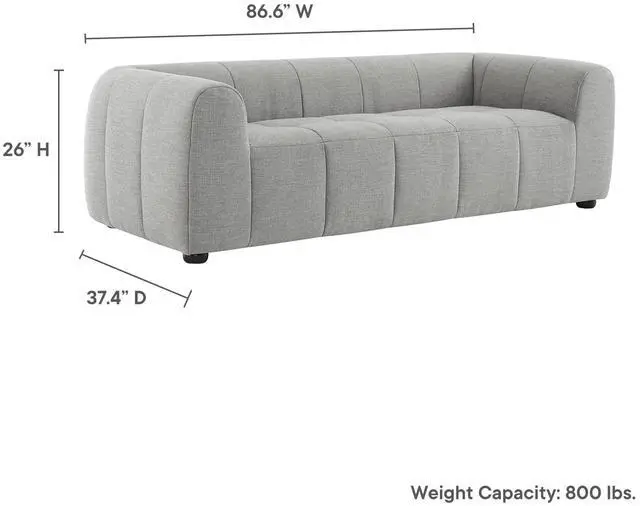Alt view image 3 of 7 - Liana Upholstered Fabric Sofa by Modway EEI-6866