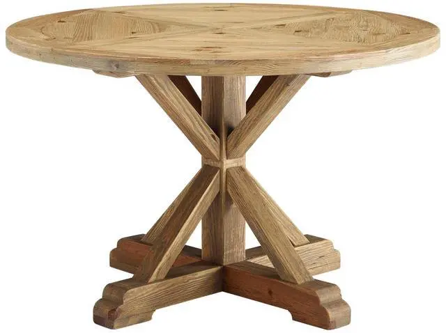 Main image of Stitch Round Pine Wood Dining Table