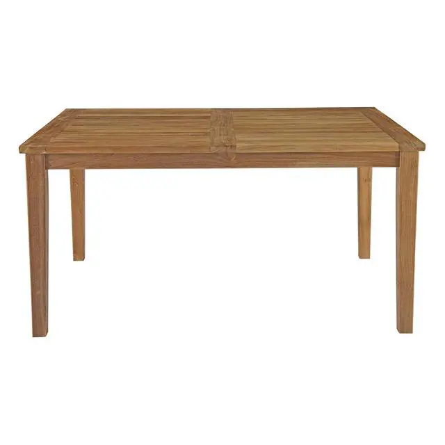 Alt view image 2 of 4 - Marina Outdoor Patio Teak Dining Table by Modway EEI-2716-NAT