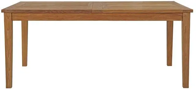Alt view image 3 of 7 - Marina Extendable Outdoor Patio Teak Dining Table by Modway EEI-2714-NAT