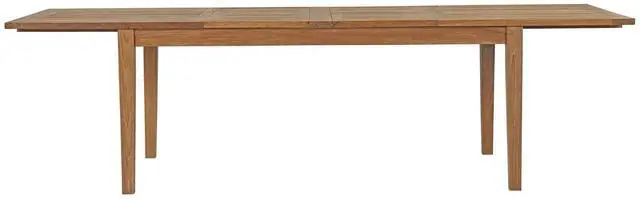 Alt view image 4 of 7 - Marina Extendable Outdoor Patio Teak Dining Table by Modway EEI-2714-NAT