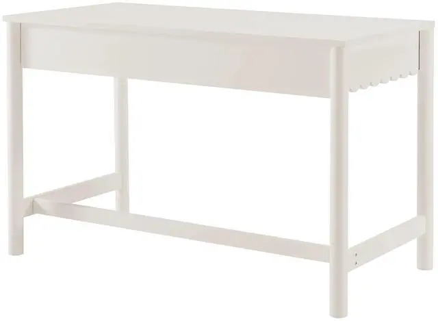 Alt view image 5 of 7 - Emmeline 1-Drawer Scallop Writing Desk by Modway