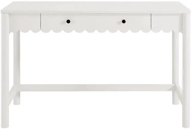 Alt view image 6 of 7 - Emmeline 1-Drawer Scallop Writing Desk by Modway