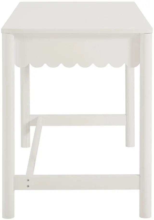 Alt view image 4 of 7 - Emmeline 1-Drawer Scallop Writing Desk by Modway