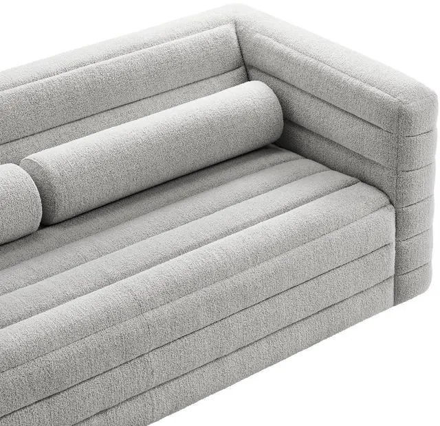 Alt view image 7 of 7 - Relle Channel Tufted Boucle Upholstered Sofa by Modway