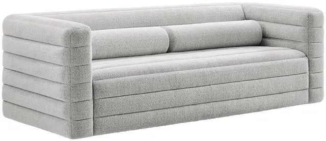 Main image of Relle Channel Tufted Boucle Upholstered Sofa by Modway