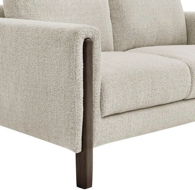 Alt view image 7 of 7 - Hawken Boucle Fabric Loveseat by Modway - Mid-Century Modern Upholstered Accent Sofa