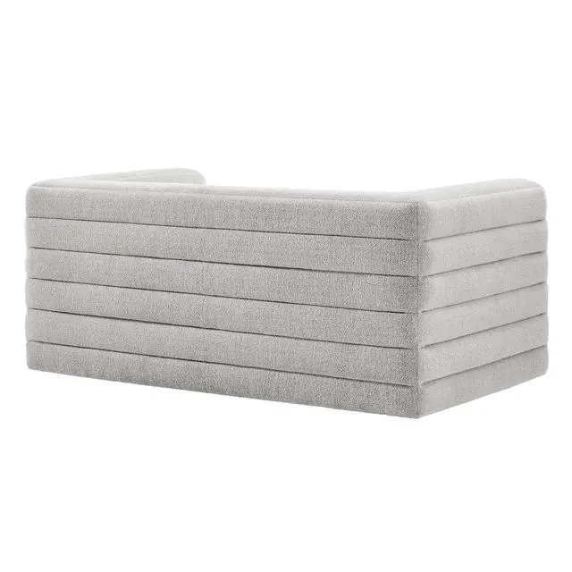 Alt view image 5 of 7 - Relle Channel Tufted Boucle Upholstered Loveseat by Modway