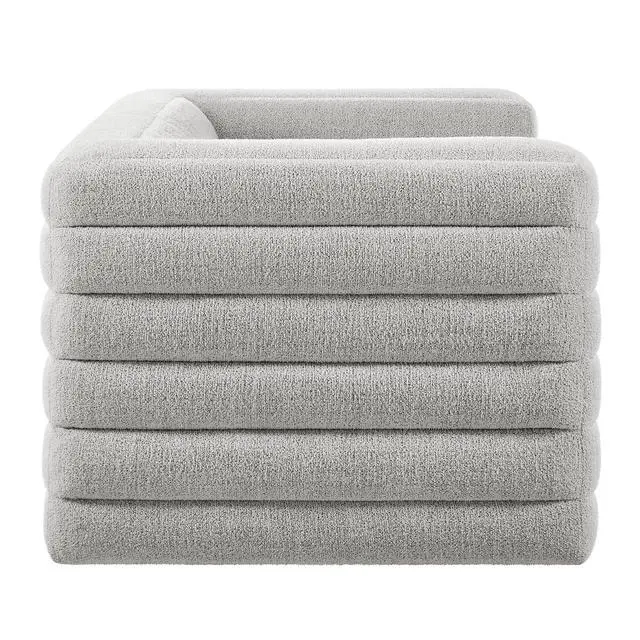 Alt view image 4 of 7 - Relle Channel Tufted Boucle Upholstered Loveseat by Modway