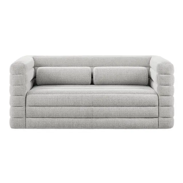 Alt view image 6 of 7 - Relle Channel Tufted Boucle Upholstered Loveseat by Modway