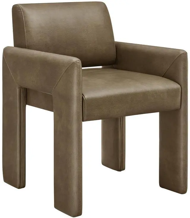 Main image of Daven Vegan Leather Dining Armchair by Modway EEI-7443 - Modern Upholstered Dining Chair