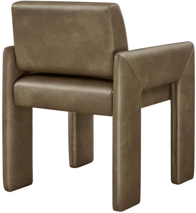 Alt view image 5 of 7 - Daven Vegan Leather Dining Armchair by Modway EEI-7443 - Modern Upholstered Dining Chair