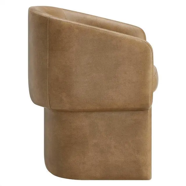 Alt view image 4 of 7 - Verity Barrel Back Vegan Leather Dining Chair by Modway EEI-7383 Modern Upholstered Design