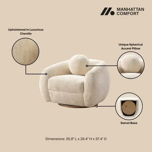 Alt view image 4 of 7 - Tribeca Mid-Century Modern 2-Piece Sofa Set in Cream 2-ACSF16-CR