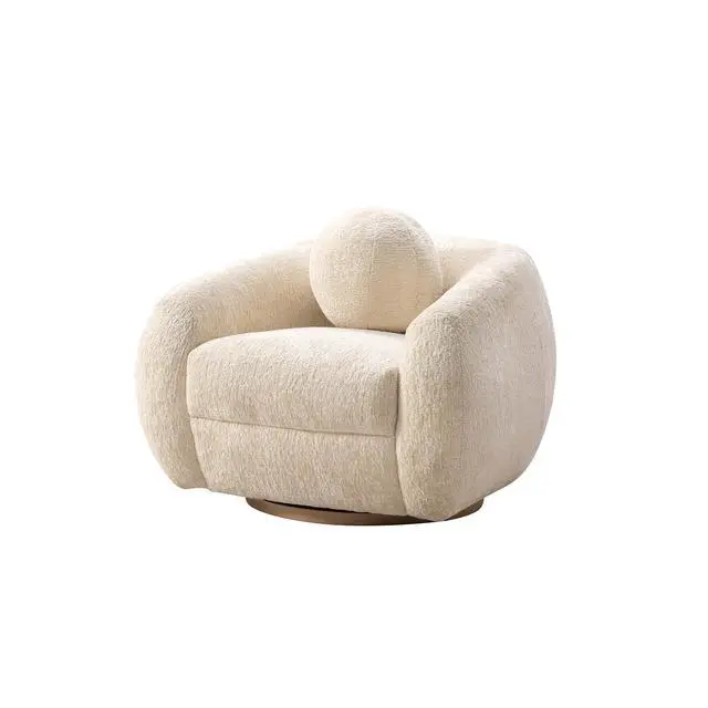 Alt view image 7 of 7 - Tribeca Mid-Century Modern 2-Piece Sofa Set in Cream 2-ACSF16-CR