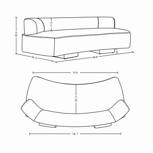 Alt view image 5 of 7 - Verandah Mid-Century Modern 3-Piece Sofa Set in Beige 3-LSAC1769-BE