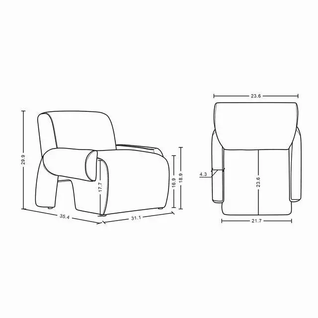 Alt view image 3 of 7 - Verandah Mid-Century Modern 3-Piece Sofa Set in Olive Green 3-LSAC1769-OG
