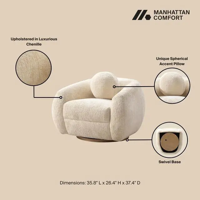 Alt view image 4 of 7 - Tribeca Mid-Century Modern 3-Piece Sofa Set in Cream 3-ACSF16-CR