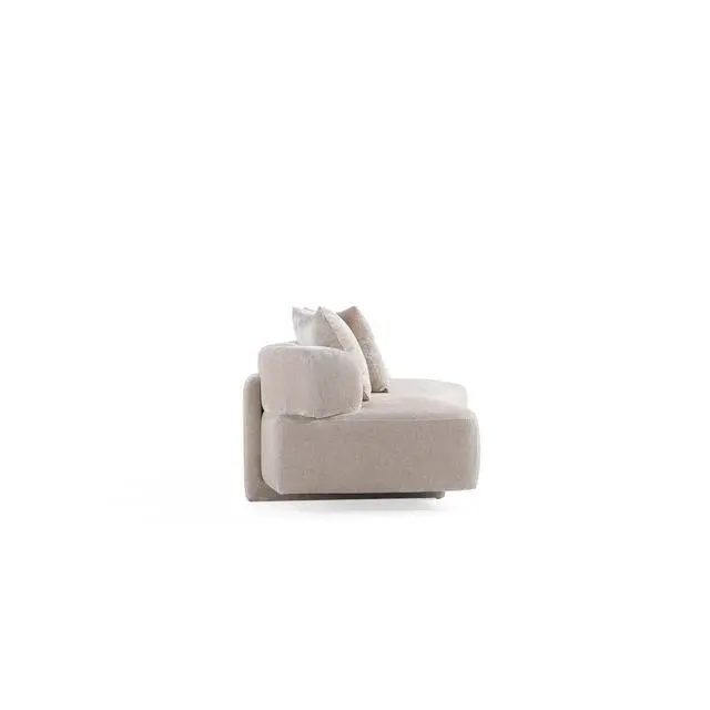 Alt view image 7 of 7 - Verandah Mid-Century Modern 91" Chenille Sofa in Beige LS017-BE