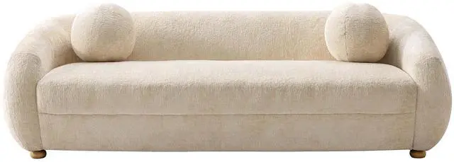 Main image of Tribeca Mid-Century Modern Chenille Sofa for Living Room Upholstered Contemporary Design