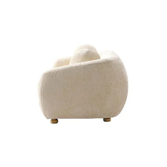 Alt view image 6 of 7 - Tribeca Mid-Century Modern Chenille Sofa for Living Room Upholstered Contemporary Design