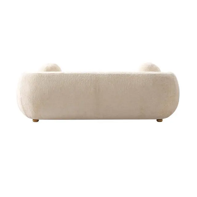 Alt view image 7 of 7 - Tribeca Mid-Century Modern Chenille Sofa for Living Room Upholstered Contemporary Design
