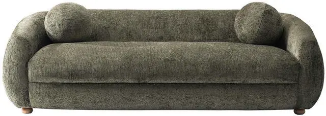 Main image of Tribeca Mid-Century Modern Chenille Sofa for Living Room Upholstered Contemporary Design