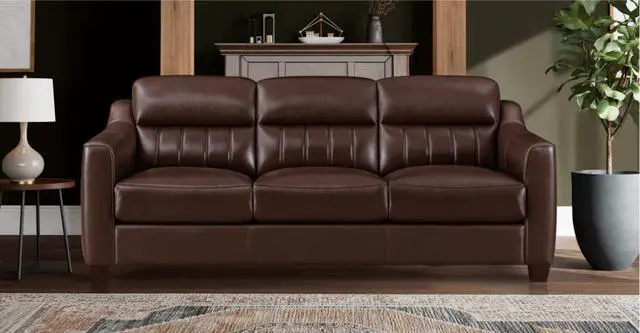 Alt view image 5 of 6 - Uptown Sofa Chestnut Brown
