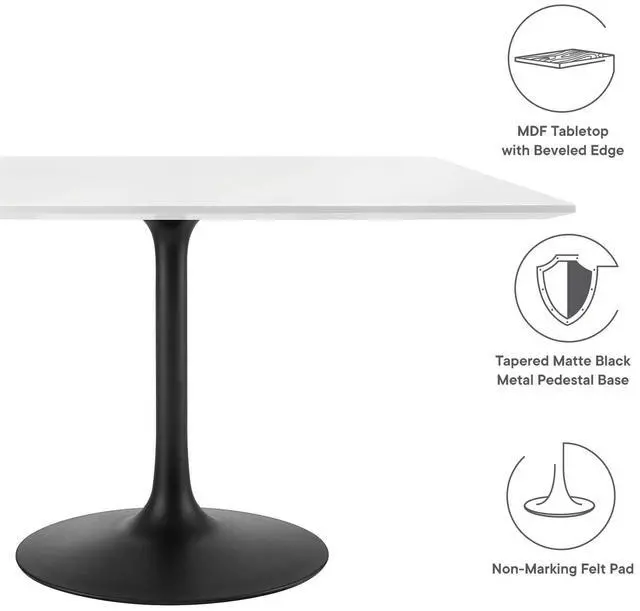 Alt view image 8 of 11 - Lippa 47" Round Dining Table - Gold White