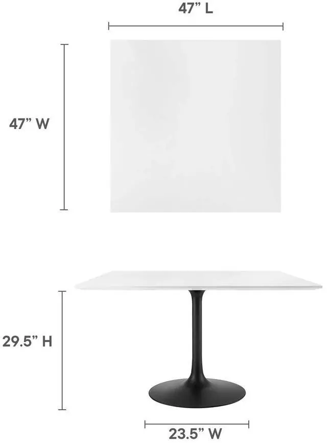 Alt view image 9 of 11 - Lippa 47" Round Dining Table - Gold White