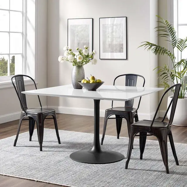 Alt view image 11 of 11 - Lippa 47" Round Dining Table - Gold White