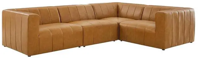 Main image of Bartlett Vegan Leather 4-Piece Sectional Sofa Tan EEI-4519-TAN