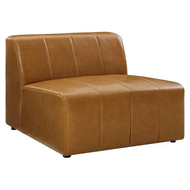 Alt view image 7 of 7 - Bartlett Vegan Leather 4-Piece Sectional Sofa Tan EEI-4519-TAN