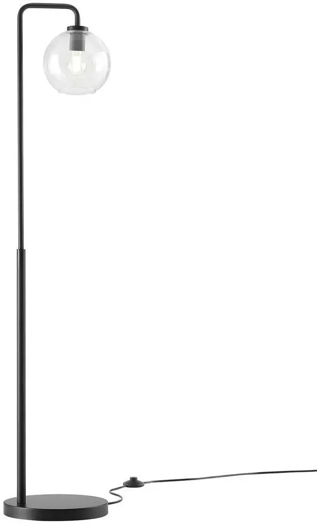 Alt view image 10 of 13 - Silo Glass Globe Glass and Metal Floor Lamp