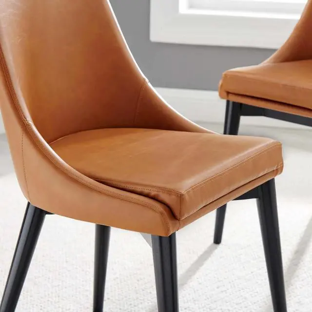 Alt view image 8 of 8 - Viscount Vegan Leather Dining Chair
