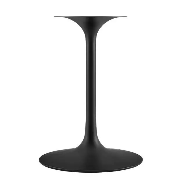 Alt view image 3 of 7 - Lippa 36" Square Wood Top Dining Table Black White EEI-3514-BLK-WHI