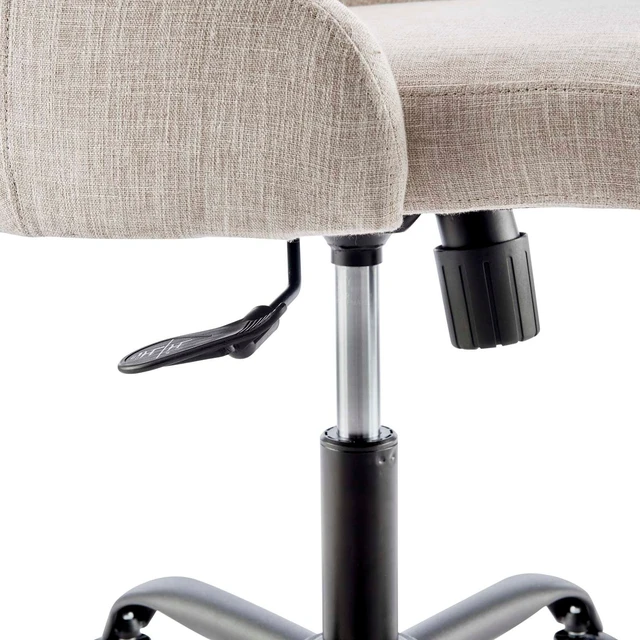 Alt view image 7 of 8 - Designate Swivel Upholstered Office Chair Black Beige