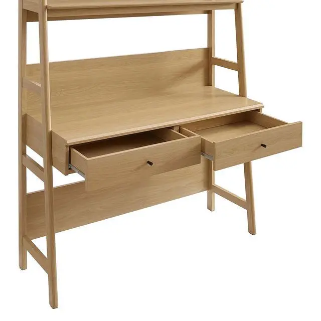 Alt view image 4 of 7 - Bixby Office Desk Oak EEI-6073-OAK