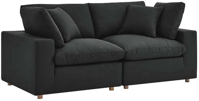 Alt view image 7 of 13 - Commix Down Filled Overstuffed 2 Piece Sectional Sofa Set