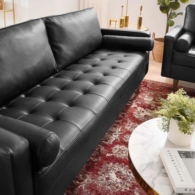 Alt view image 13 of 13 - Valour 81" Leather Sofa
