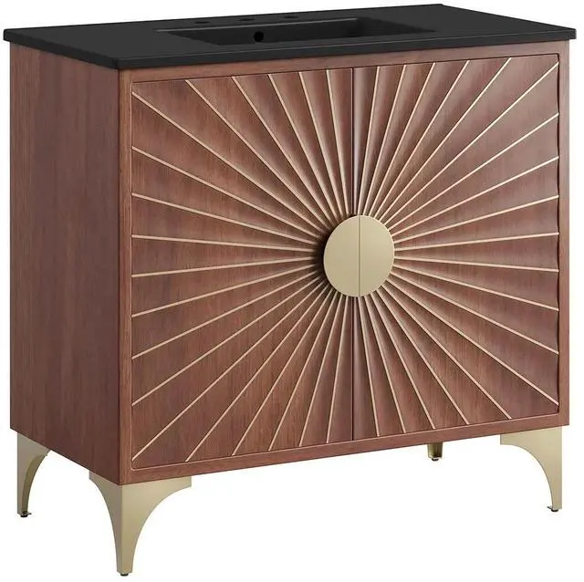 Main image of Daylight 36" Bathroom Vanity Black Walnut EEI-6300-BLK-WAL