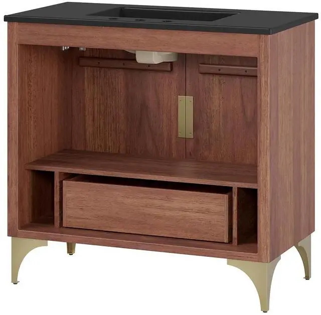 Alt view image 4 of 7 - Daylight 36" Bathroom Vanity Black Walnut EEI-6300-BLK-WAL