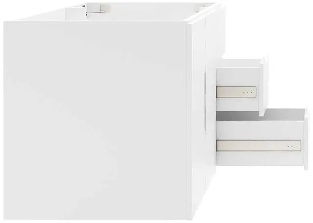 Alt view image 3 of 7 - Vitality 36" Bathroom Vanity Cabinet (Sink Basin Not Included) White EEI-4894-WHI
