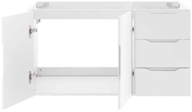 Alt view image 6 of 7 - Vitality 36" Bathroom Vanity Cabinet (Sink Basin Not Included) White EEI-4894-WHI