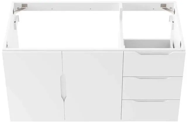Alt view image 5 of 7 - Vitality 36" Bathroom Vanity Cabinet (Sink Basin Not Included) White EEI-4894-WHI