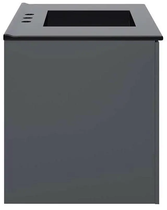 Alt view image 2 of 7 - Vitality 36" Bathroom Vanity Gray Black EEI-5783-GRY-BLK