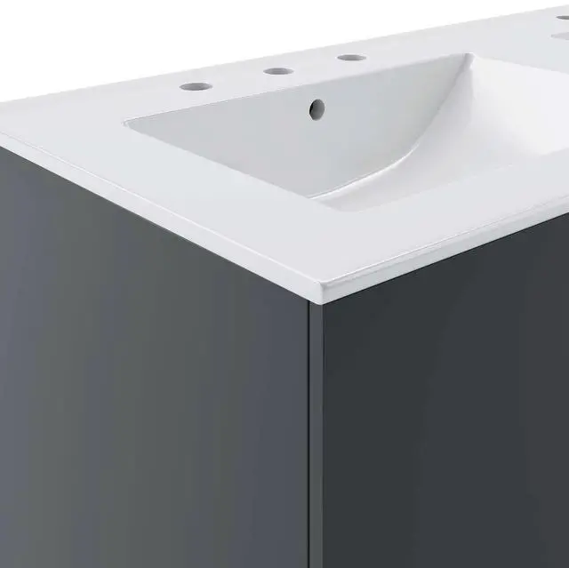 Alt view image 3 of 7 - Vitality 48" Double Sink Bathroom Vanity Gray White EEI-5785-GRY-WHI