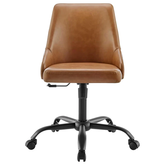 Alt view image 4 of 7 - Designate Swivel Vegan Leather Office Chair by Modway
